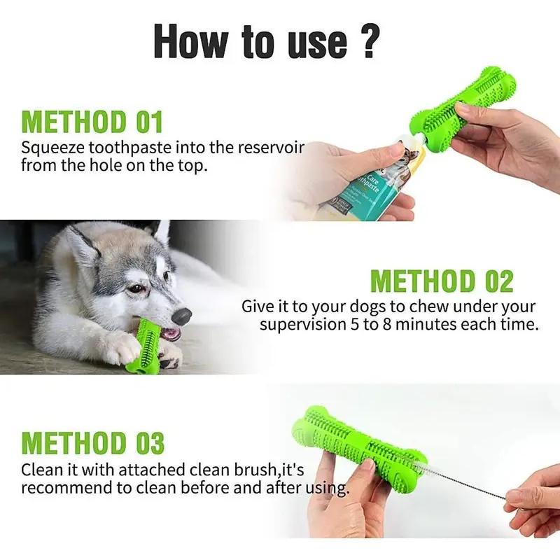 Dental Chew Toys for Dogs Puppy Bone Shape Molar Sticks Tooth Cleaning Brushing Stick Toothbrush Dog Dental Care Pet Supplies