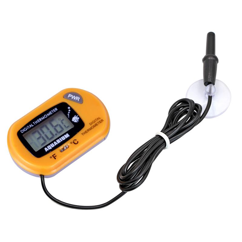 Akvarietermometer Akvarium Adsorberbar Digital Display Temperaturdetektor LCD-skärm Display Celsius Akvariumverktyg Akvatisk