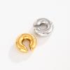 Hip Hop Stainless Steel C Shape Ear Cuff Silver Metal No Piercing Earrings Thread Irregular Shape Gold Jewelry Wear