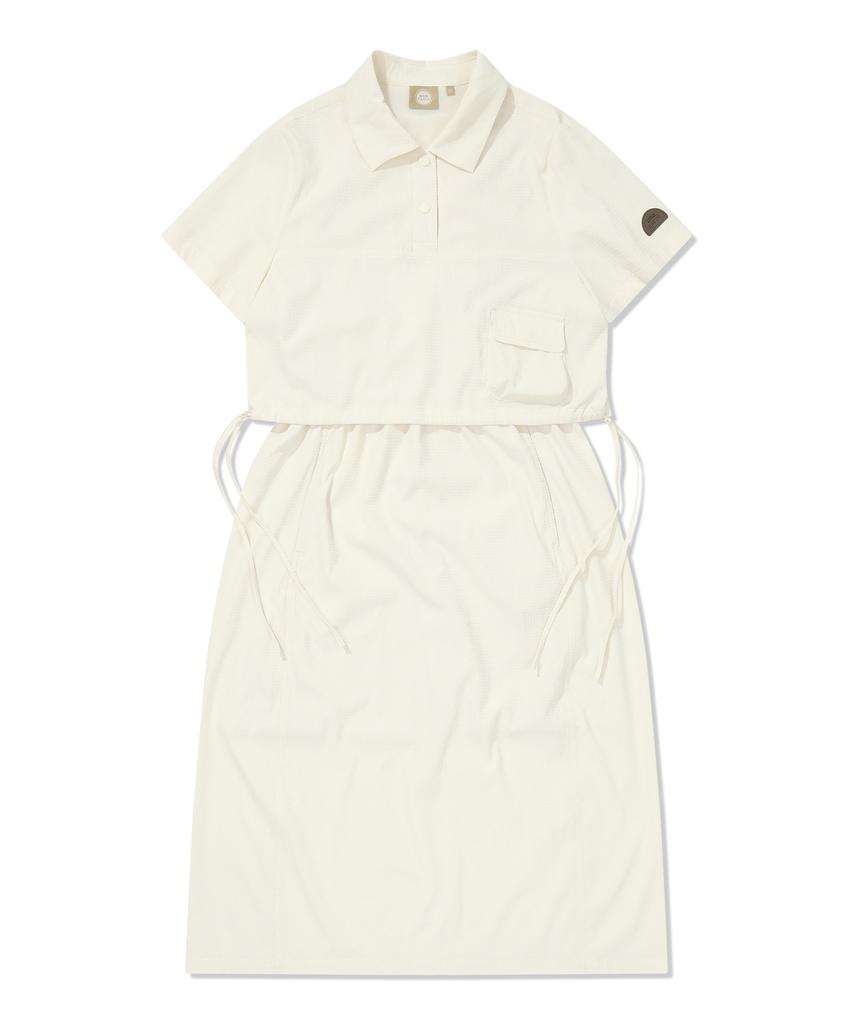 Bbc Earth Women'S Layered Cool Seaker Dress Vanilla