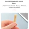 Doppelseitige Bambus-Zahnstocher mit Halter - Einweg-Hochwertige Interdentalreiniger