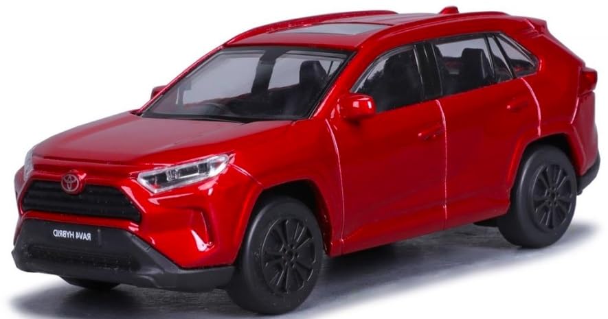Bburago 1/43 Scale Diecast Toyota RAV4 2022 (Red) [Parallel Import]