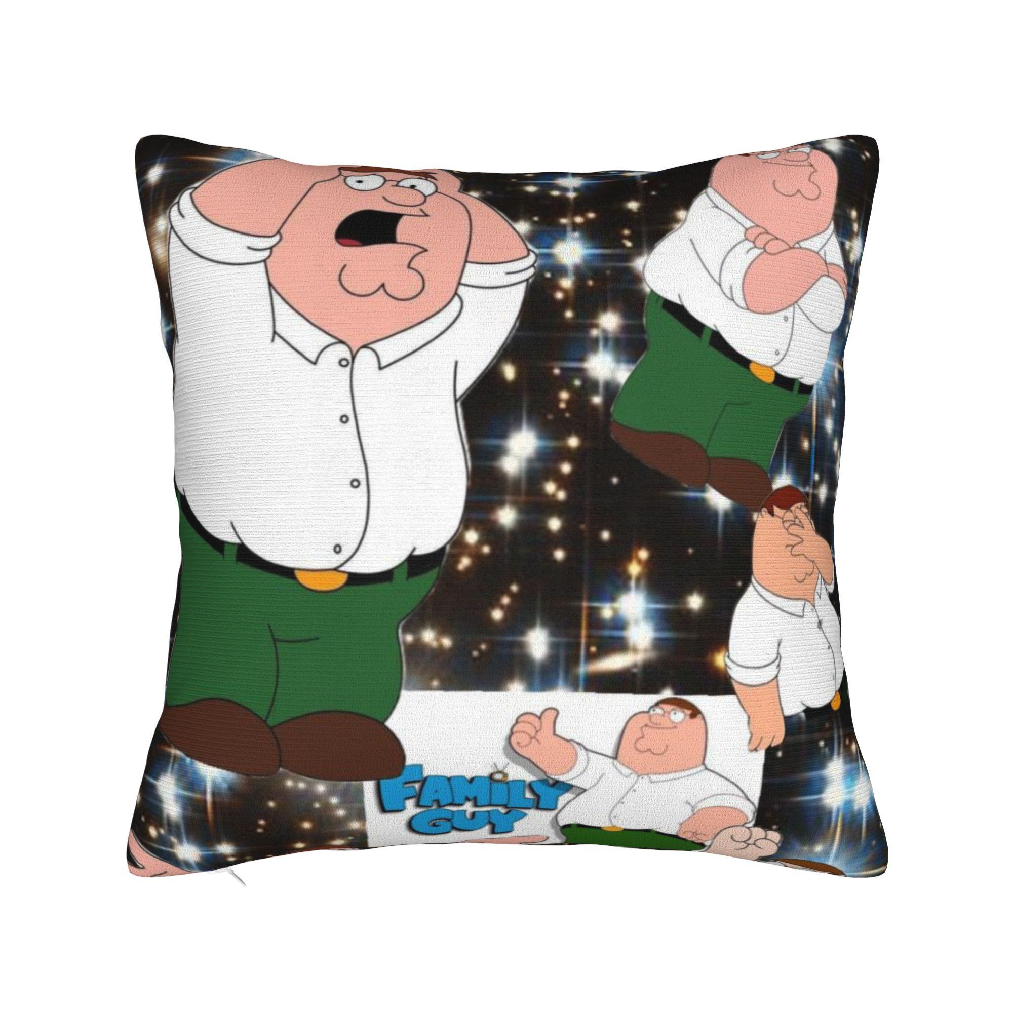 

Decorative Pillow Cover F-Family Funny Guy Merch Seater Pillow Case Cover Zipper Multi-Size 12x12Inch