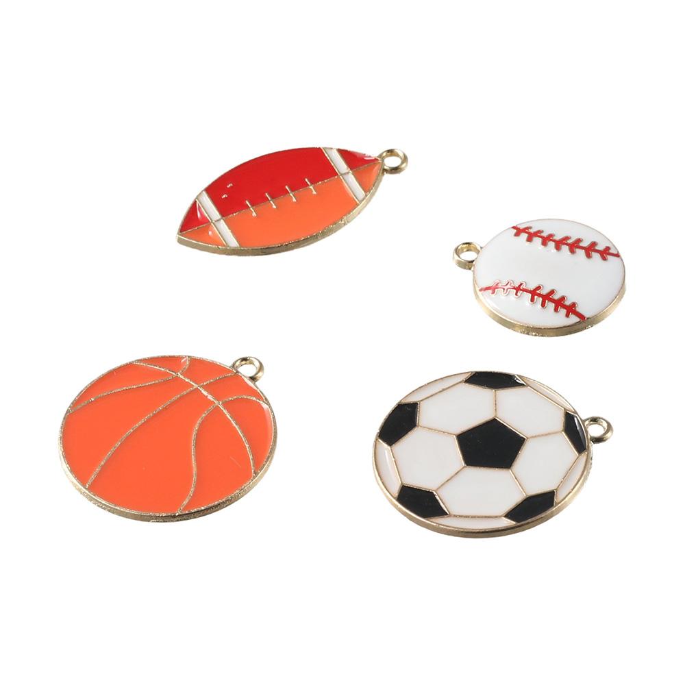 

Football Pendant charms Baseball Sports Ball Pendant Necklace Sports charms Crafts Making