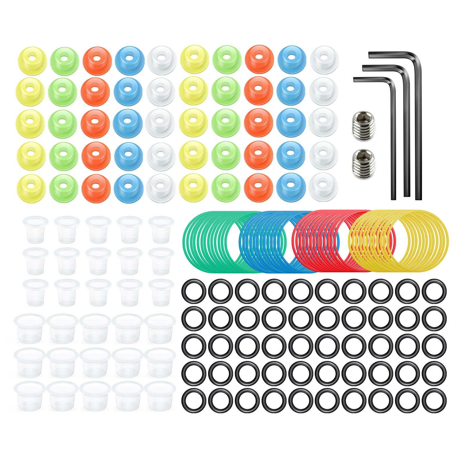 

Аксессуары для татуировок, 50 шт., резиновые втулки для татуировок, 30 шт., чернила для татуировки, чашки для татуировок, инструменты для рисования тела