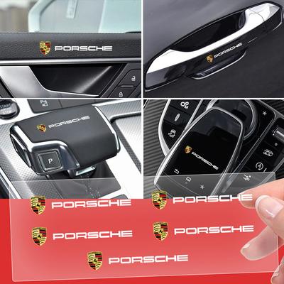 Universal 3D Alloy Metal Car Motorcycle Badge Sticker Decal Decor For Porsche Carrera Cayenne Panamera Macan Boxster 911 928 918