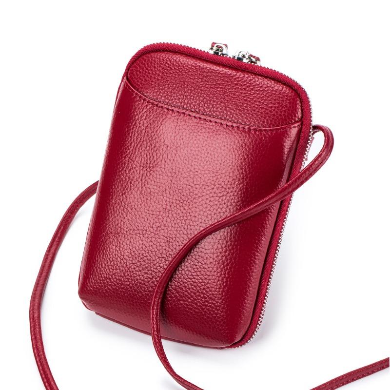 New Leather Niche Design Mobile Phone Bag Women's Simple Fashion Shoulder Crossbody Bag Mini Foreign Trade Bag Women