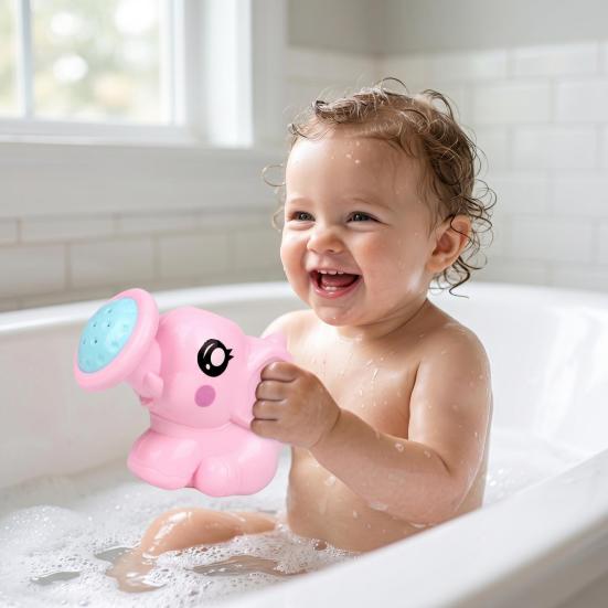 Elephant-Shaped Watering Can Bath Toys Kids Garden Water Can Children Sprayer Water Cans Cute Sprinkler Bath Cans for Boys Girls Toddlers