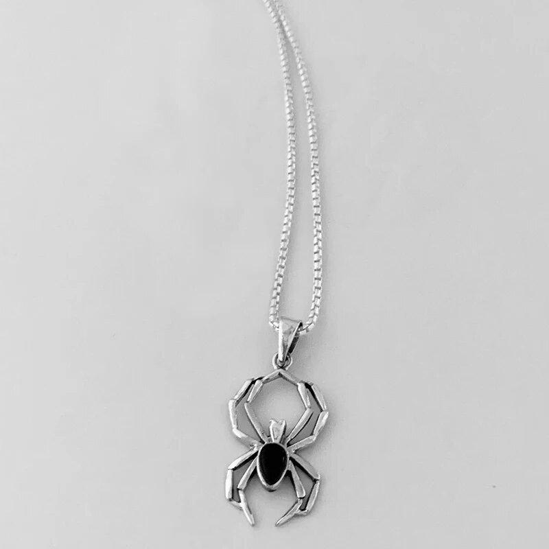 Fashion Personalized Items, Halloween Ghost Spider Necklace, Exaggerated Accessories