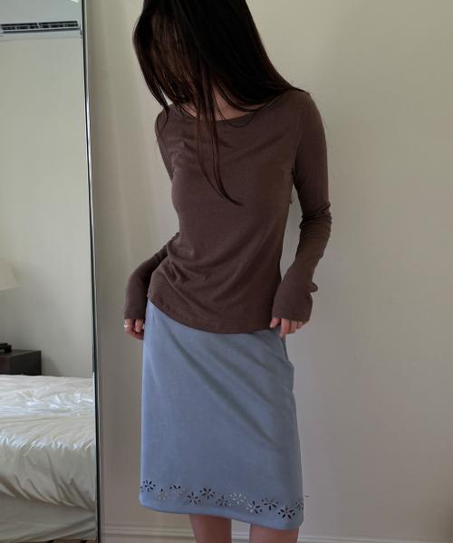 ASURA Basic Angora Boat T (Brown)