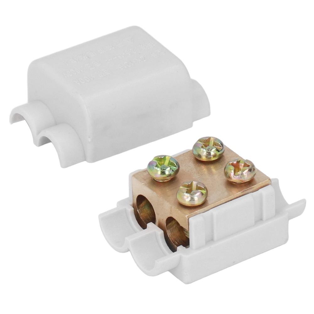6 Pcs No Break Wire Connector 1000V 100A Splitter Connector T Type Splitter  Speaker Pendant Light