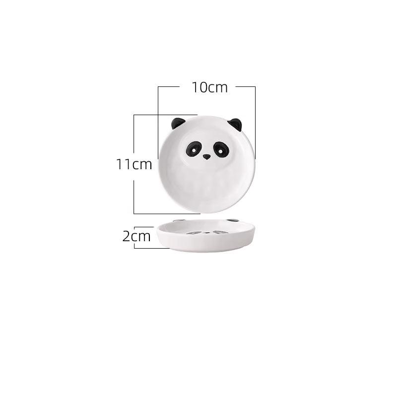 Creative Ceramic Bowls Plates Cartoon Panda Tableware Cute Cartoon Animal Bowls Plates Cups and Saucers Breakfast Plates