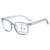 Square Progressive Multifocus Reading Glasses Anti Blue Light Presbyopic Glasses Spring Hinge Readers Far and Near Dual-use