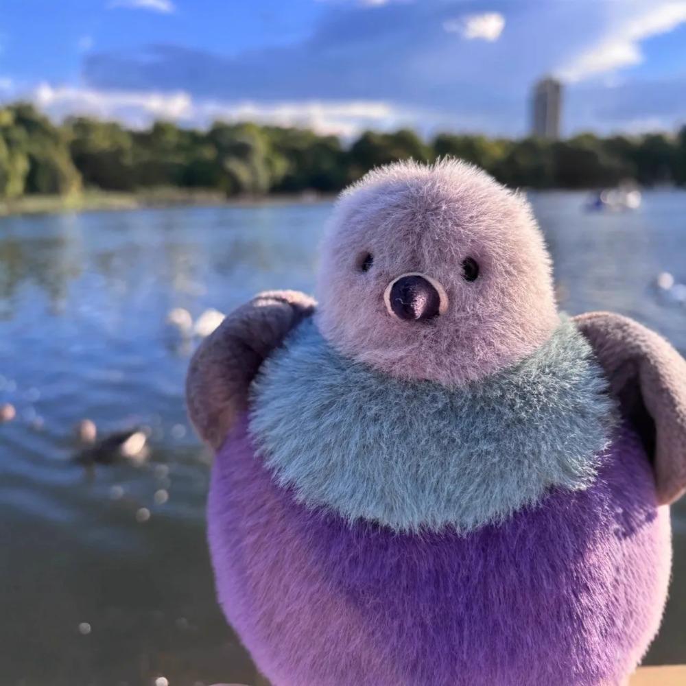 23cm Fat Pigeon Plush Toy Cartoon Fluffy Bird Doll Xmas Gift Doll Pet Companion Toy Ornaments Xmas Birthday Children Gift