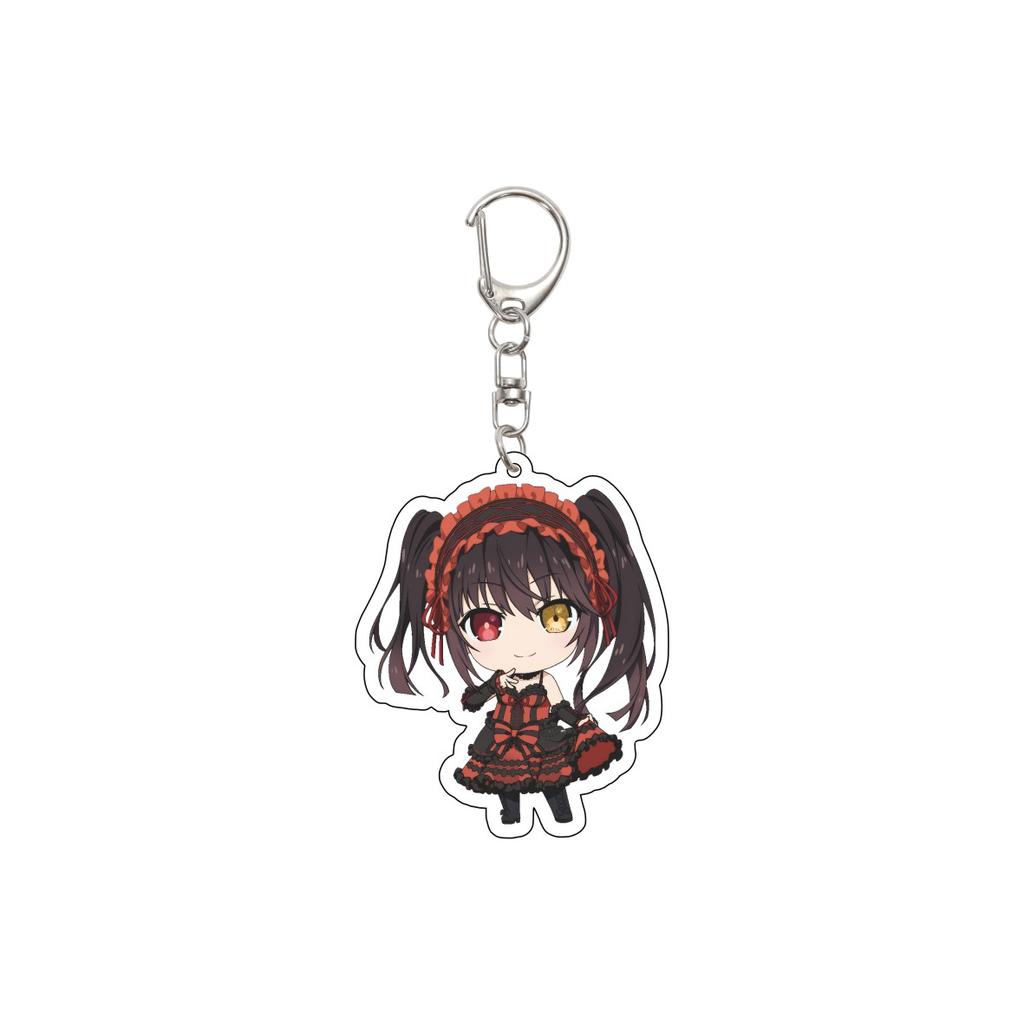 55MM Anime DATE A LIVE Keychain Itsuka Shido/Yatogami Tohka/Yatogami Tenka Key Chain Acrylic Model Plate Christmas Gifts