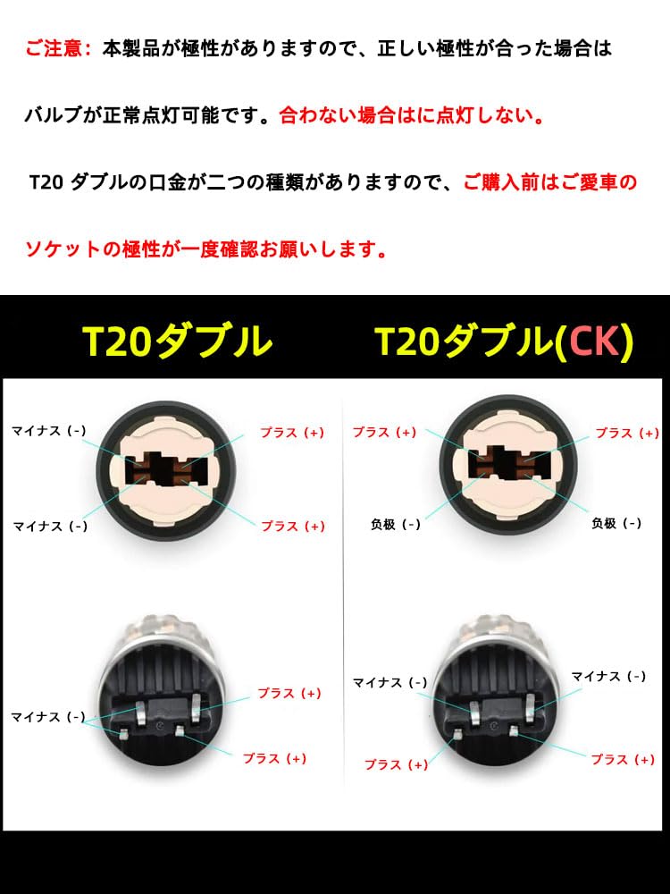 WENLE Super Explosive T20 Double LED Valve, Brake Lamp, Tail Lamp, Stop Lamp, Built-In