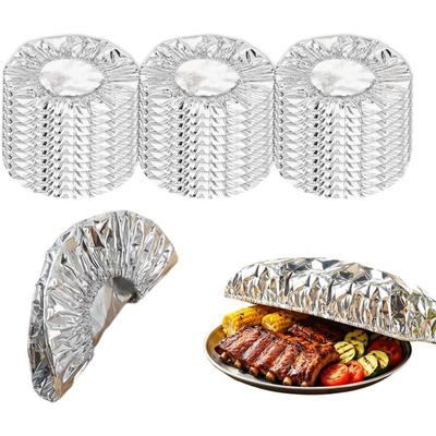 Couvertures Alimentaires Réutilisables en Feuille d'Aluminium, Nouvelle Couverture Alimentaire Isolée 2026, Couverture Alimentaire Élastique Portable pour Cuisine, Couvercle de Bol Durable en Feuille pour Pique-nique