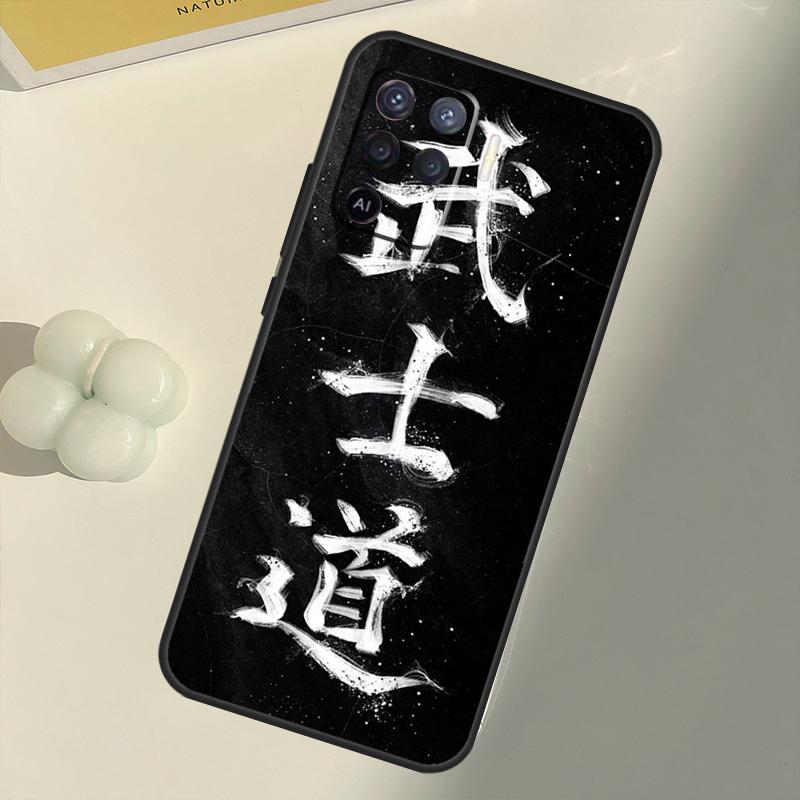 Japanische Bushido Samurai für OPPO Find X3 Lite X5 Pro A5 A9 A31 A53 S A83 A91 A93 A54 A74 A94 A15 A16 A52 A72 Fall