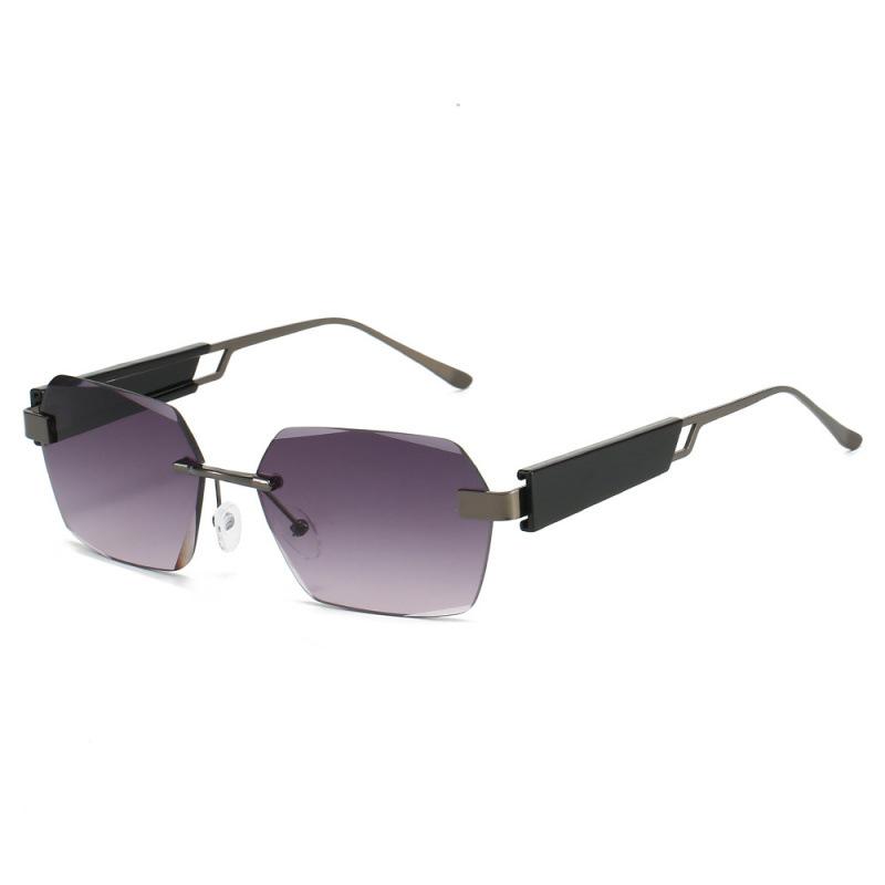 

New European American Frameless Square Sunglasses Men s Women s Trendy Irregular Cross-border Retro Street Photography Glasses 3794 regular