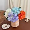 Large Hydrangea Artificial Flowers Full Bloom Faux Silk Hydrangeas with Stem for Home Wedding Party Decor Table
