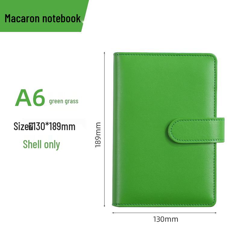 Macaron PU Loose-Leaf Notebook for Creative Budget and Financial Planning