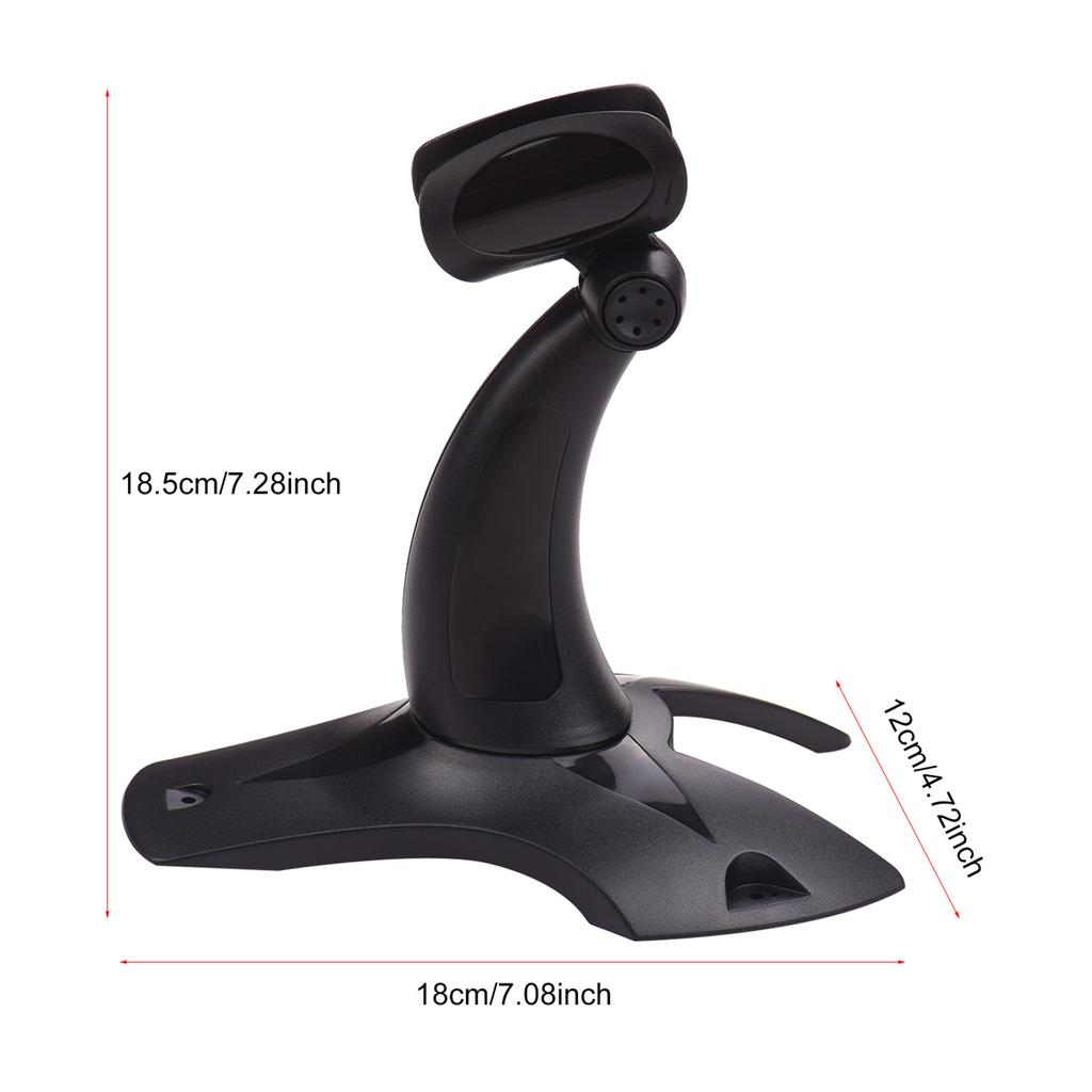 Bracket Stand Holder with Large Base -Stable Detachable Compatible for All Kinds Handheld Bar Scanner Reader