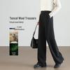 HSTYLE Tencel Wool Blend Slimming Commuter Trousers