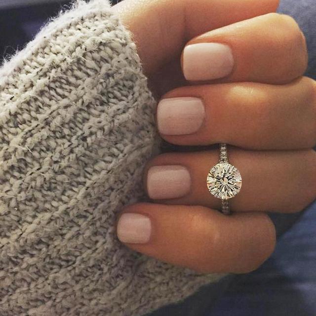 

Классическое кольцо для предложения руки и сердца для женщин. Обручальные кольца из циркония круглой формы. Нестареющие ювелирные изделия для церемонии помолвки. 6