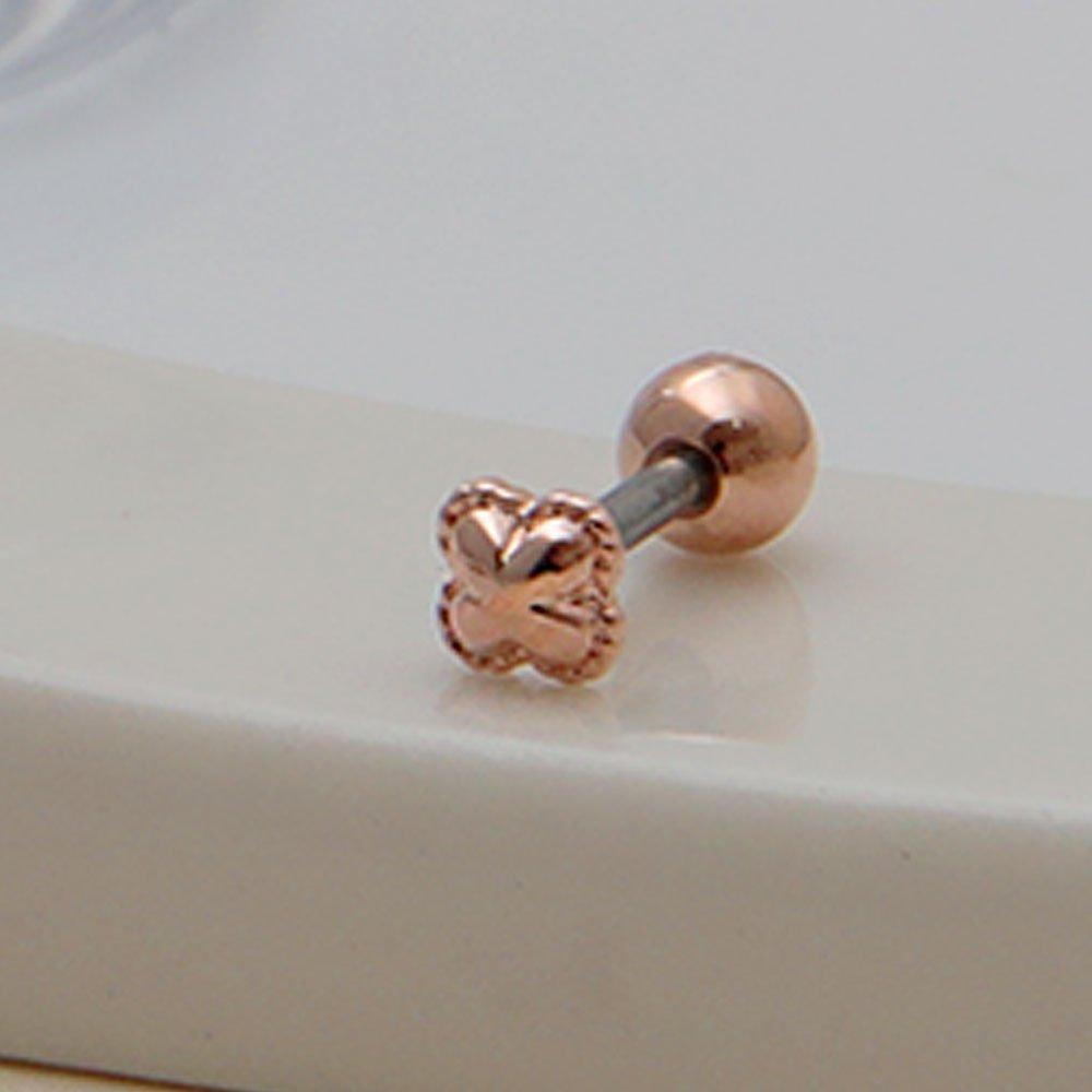 (1+1) Fashion Clover Piercing One Side Sale