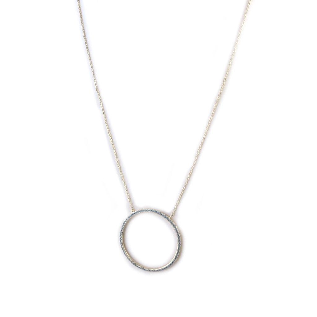 Les Trésors De Lily [N7158] - Gold Plated 'Navajos' Turquoise Gold Plated Necklace (circle)