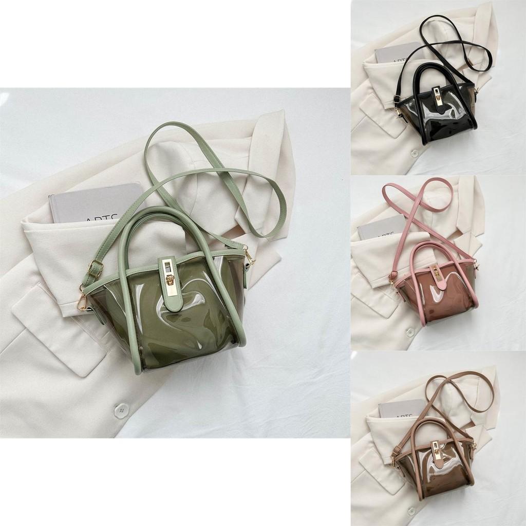 Chic Casual Women's Pvc Jelly Bag Versatile Transparent Crossbody Purse For Summer
