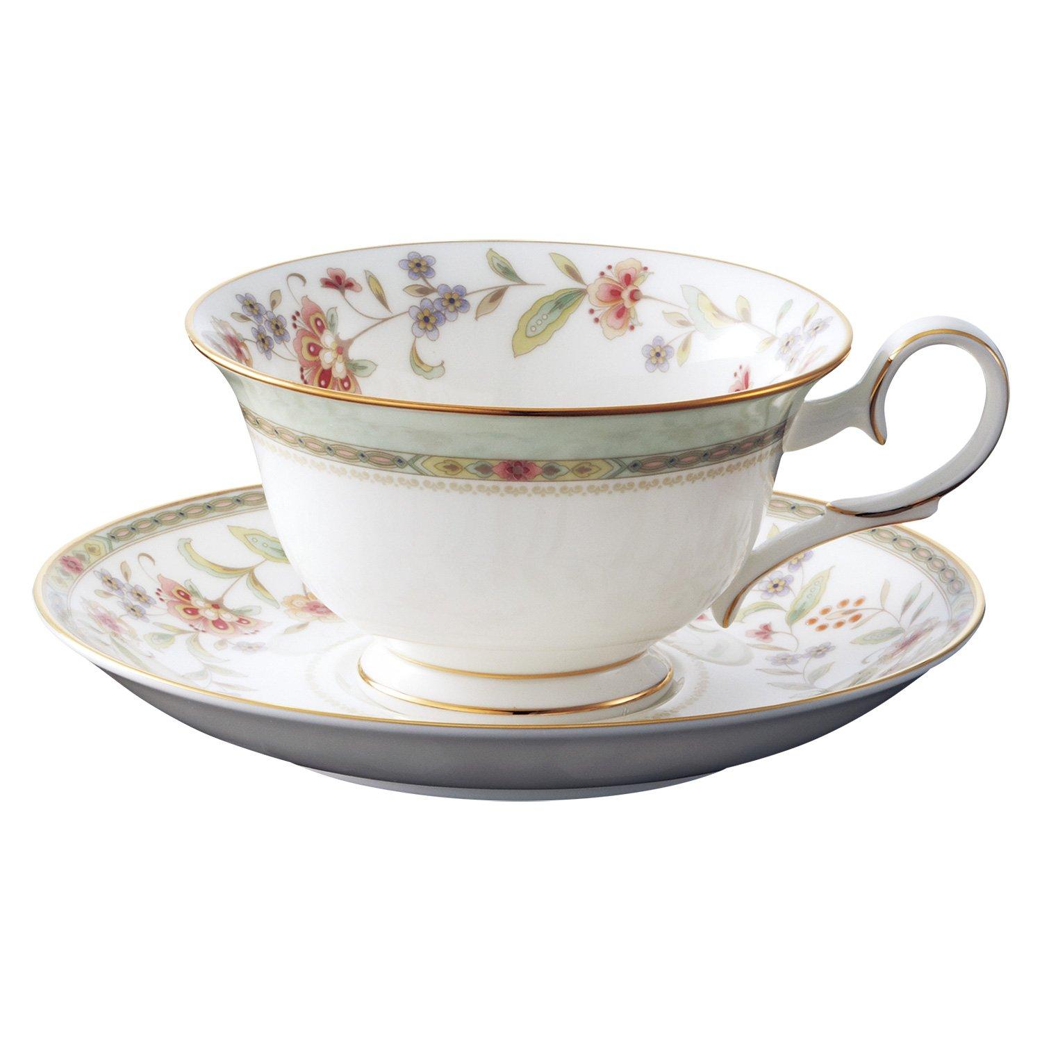 

Noritake Cup & Saucer (for both coffee and tea), 215cc, Primrose Bone China, T50717A/4909