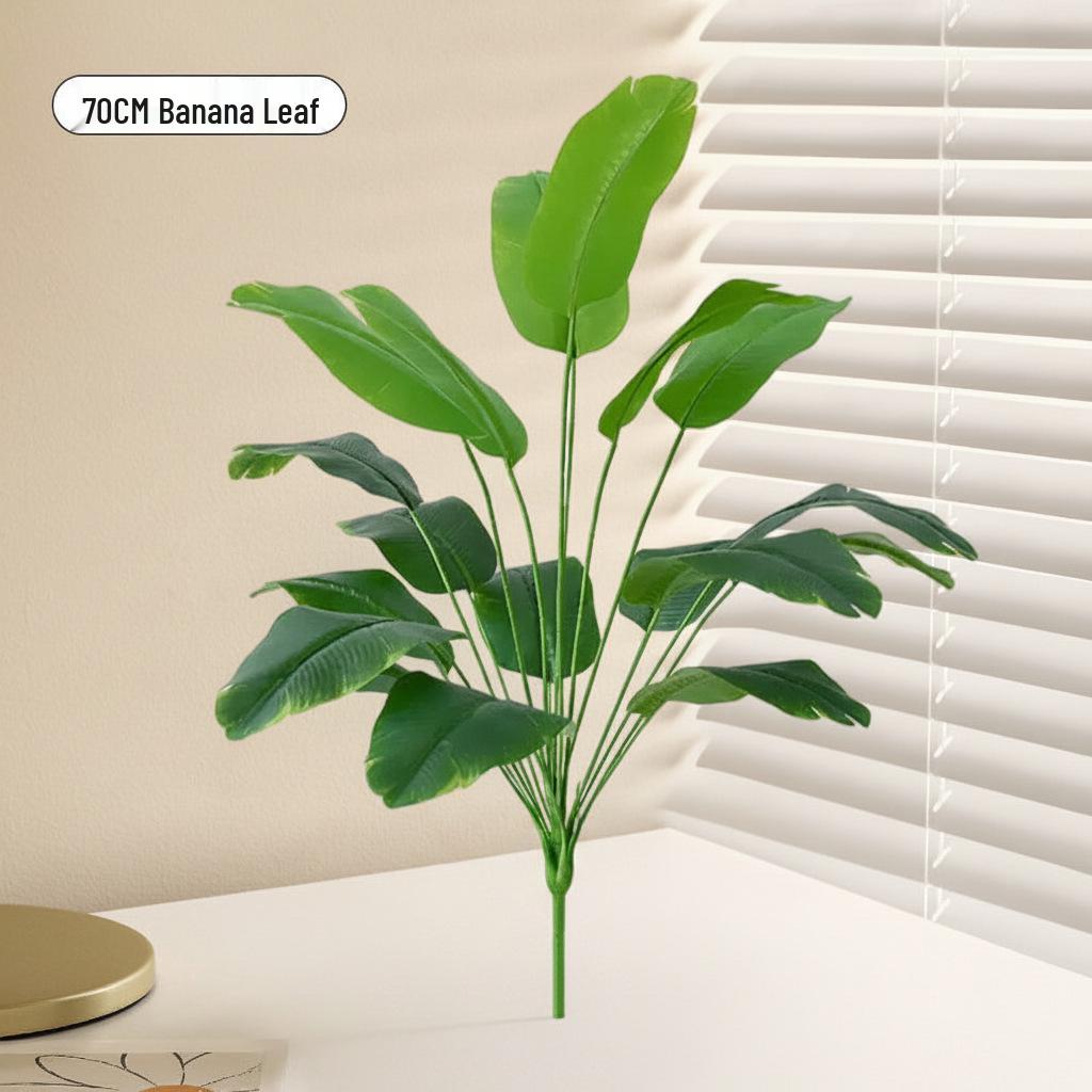Small Monstera Artificial Plant for Indoor Decor - Potted Decoration for Offices, Living Rooms, and Desktops