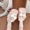 Cute cartoon Shirley Mei snow boots women's 2025 winter new models wear comfortable thickened Velcro velvet cotton shoes