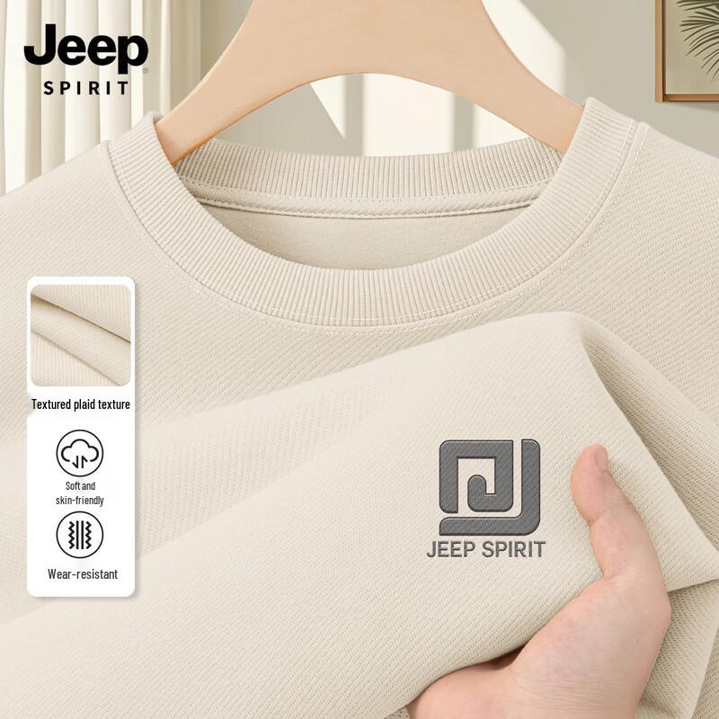 

JEEP SPIRIT Men s American Trend Loose Fit Round Neck Sweatshirt 3XL