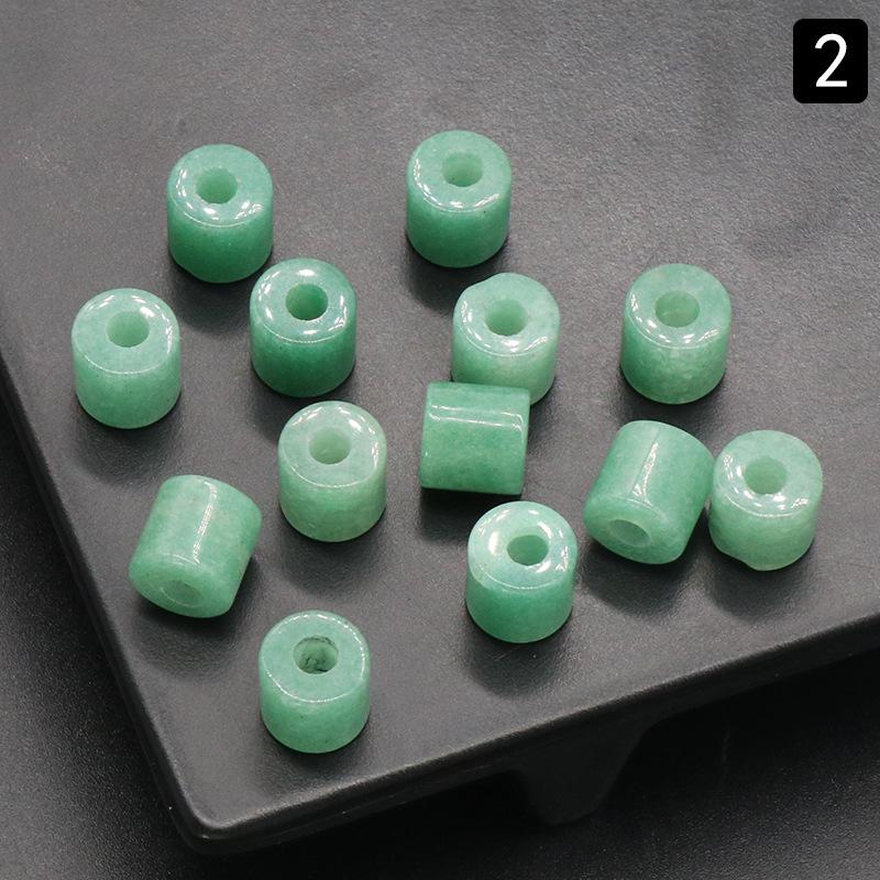 Large Hole Natural Crystal Agate Cylinder Beads 9x9mm, 3mm Hole, DIY Jewelry Accessories.