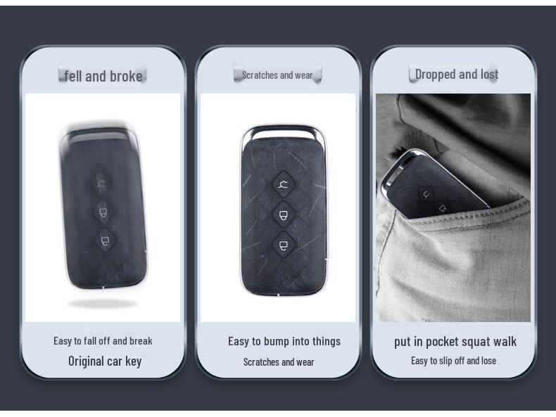 Soft Silicone Zinc Alloy Protective Key Cover for Wuling Xingchen SUV