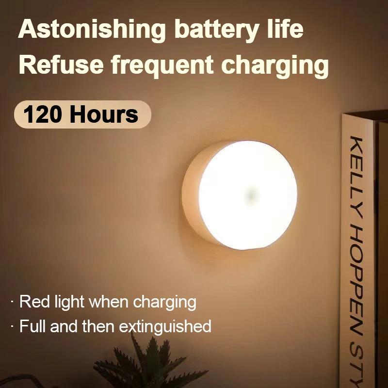 Mini Luci Notturne a LED con Sensore Tattile Ricaricabili USB Cucina Camera da Letto Base Magnetica Luce da Parete Rotonda Portatile Dimmerabile Lampada Notturna