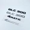 AATN1 3D ABS Chrome Black Letters GLC260 GLC300 GLC350 GLC220d GLC350e 4Matic Emblem for Mercedes Benz GLC X253 Car Trunk Logo Sticker