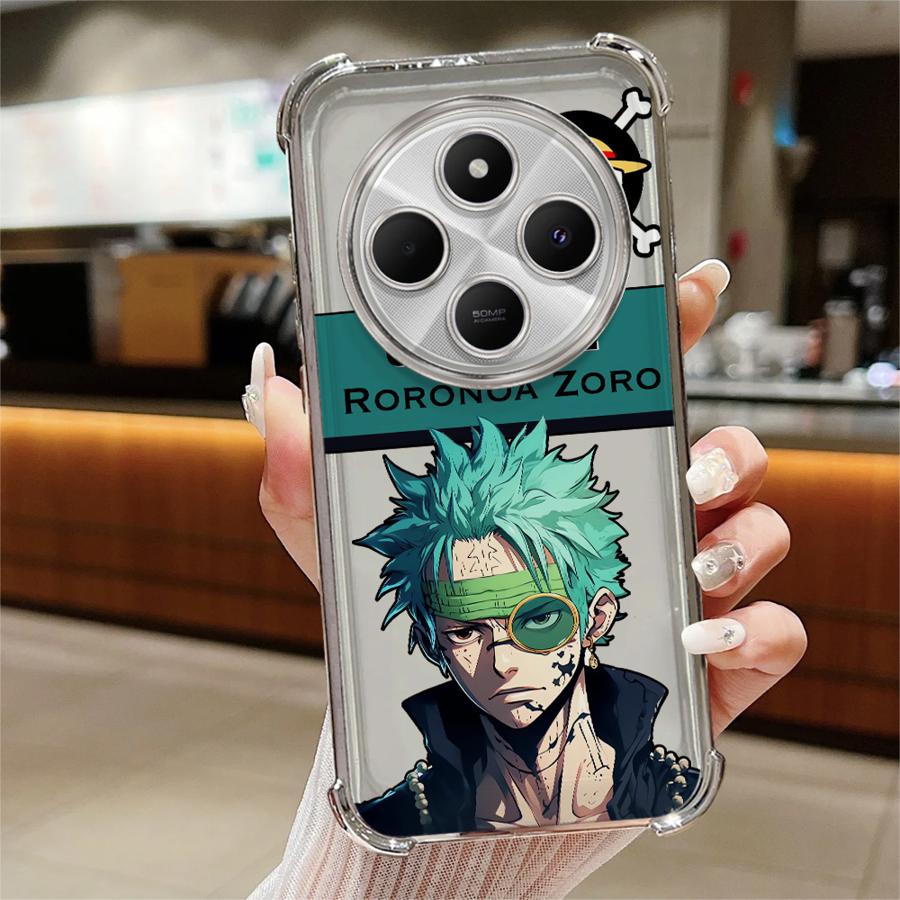 

Anime Ones Pieces Zoro Soft Cover Case for Xiaomi Redmi 14C K80 5G K80 Pro 13C A3X A3 A5 Redmi 14C