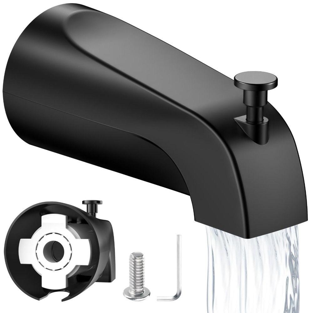 Zinc Zinc Zinc Alloy Bathtub Faucet Spout Durable Pull Type Faucet Bathtub Faucet  Easy Installation