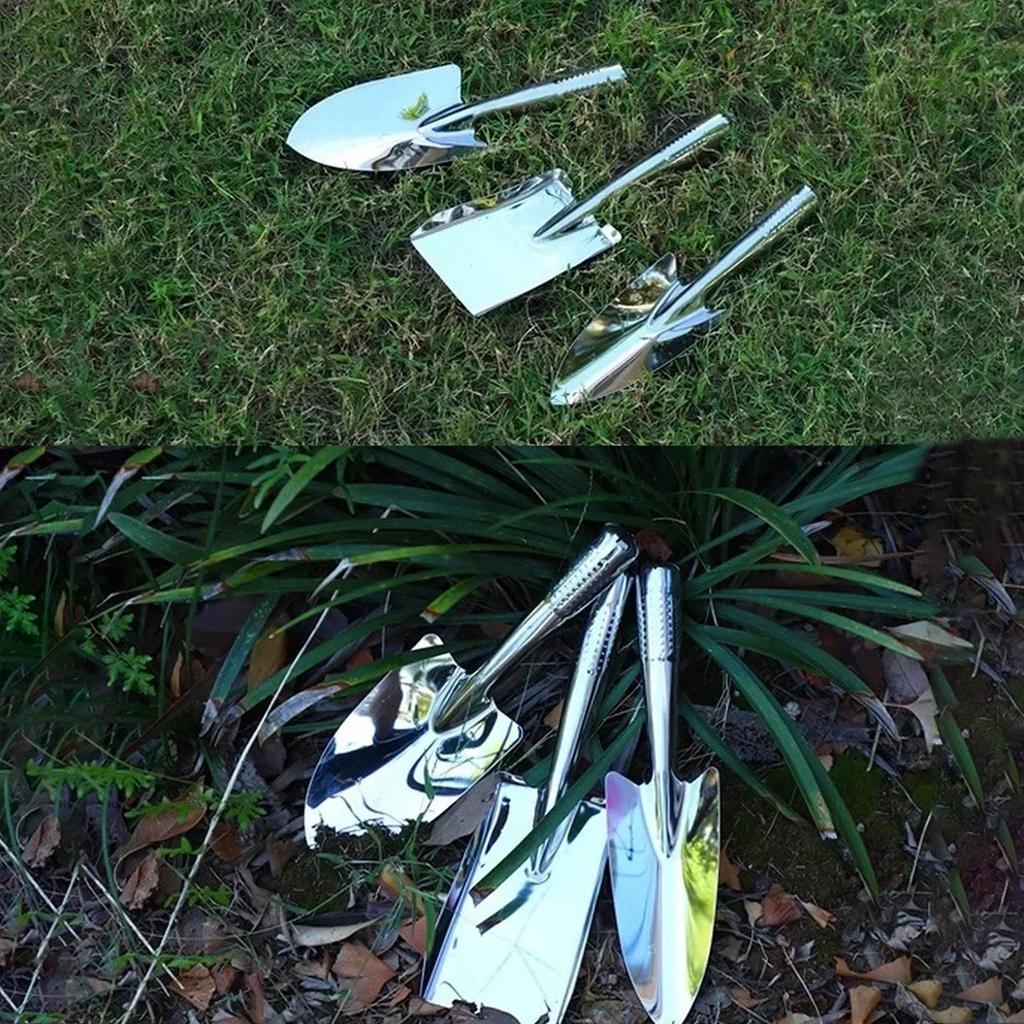 Multifunctional Ergonomic Garden Shovel Stainless Steel Universal Anti-corrosion Planting Shovel for Yard Household Supplies