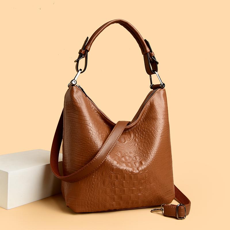 Luxury Designer Handbag Brand 2025 High Quality Soft Leather Shoulder Crossbody Bag for Women Bag Large Capacity Leisure Handbag