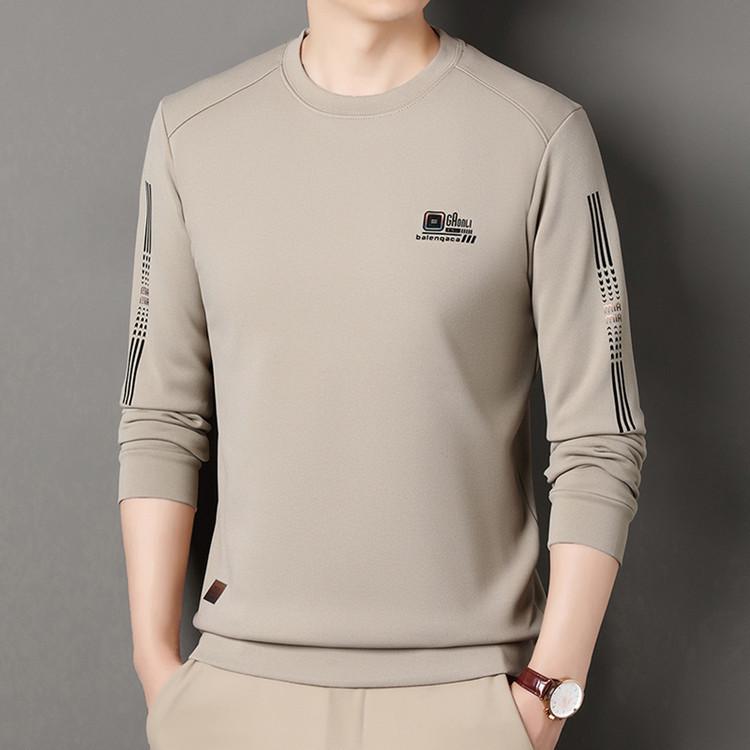 

Мужской не мнущийся, не требующий глажки повседневный свитшот с длинным рукавом и круглым вырезом XXL