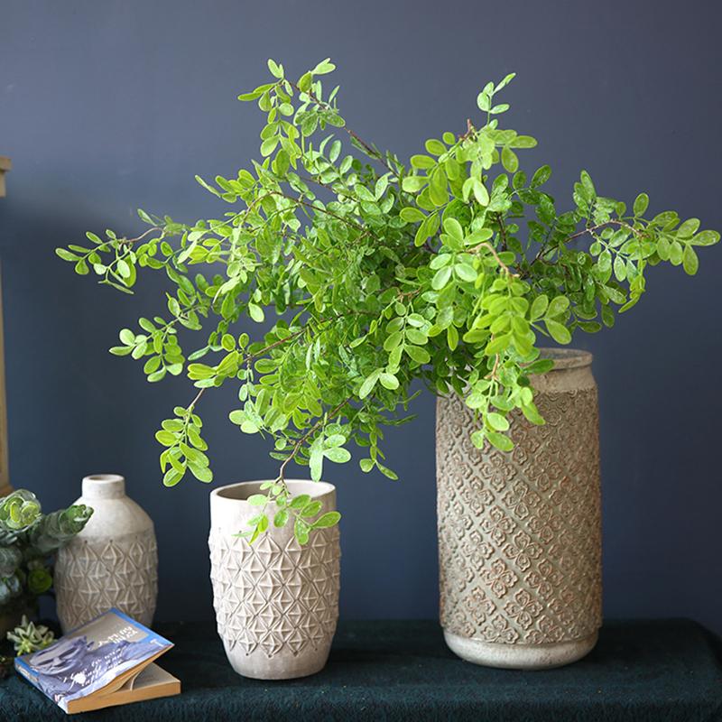 Artificial Plant Locust Tree Leaf Branch 100cm/39.3in Fresh Pastoral Style Home Decoration Living Room Table Decoration