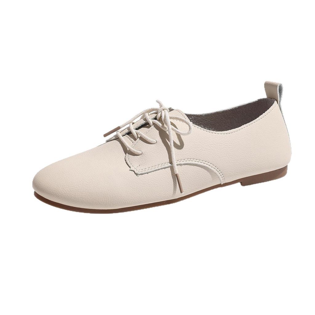 Kleine Lederschuhe Britischer Stil 22 Schöne Neue Weiche Sohle Weiches Leder Einzelne Schuhe Schnürung Temperament Lässig