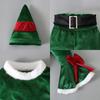 Santa Hat Belt Set Santa Claus Cosplay for Baby Girls Boys Christmas Costume Xmas Outfit Clothes