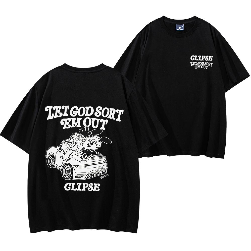 

Clipse New Album Let God Sort Em Out T-shirt Men Women Short Sleeve Streewear Hip Hop Shirt Men Casual Tees Y2K Clothes 4XL