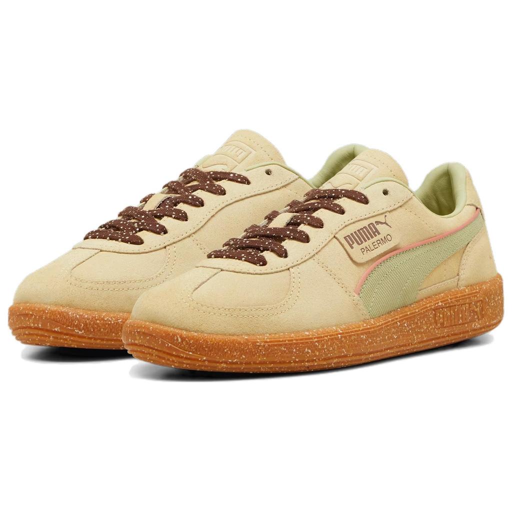 Puma Palermo Cannoli Unisex Creamy Vanilla Pistachio Green Gum Lifestyle Sneakers 398382-01