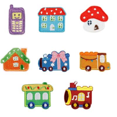 8 Pcs Cartoon Truck Iron On Patches Clothing Patches Lovely Toy Car Repair Patches Embroidery Patches for Bag Decoration